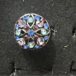 Rhinestone Multicolor Ring Size 7